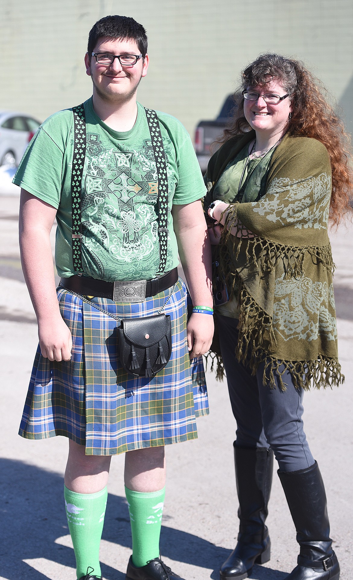 HARLEY AND Brenda Shepard of Polson dressed for the occasion during the TRIC St. Patrick's Day Parade.