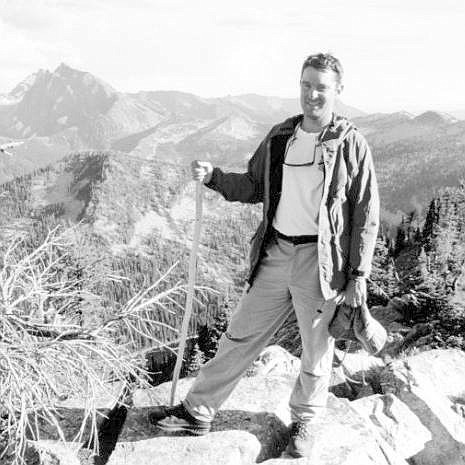 David Neils in the Cabinets with Snowshoe Peak in the background. (Courtesy photo)