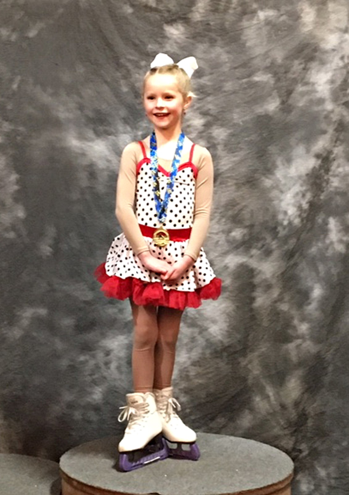 Harper MacIntyre earned first place during a recent skating competition in Missoula. (Courtesy photo)