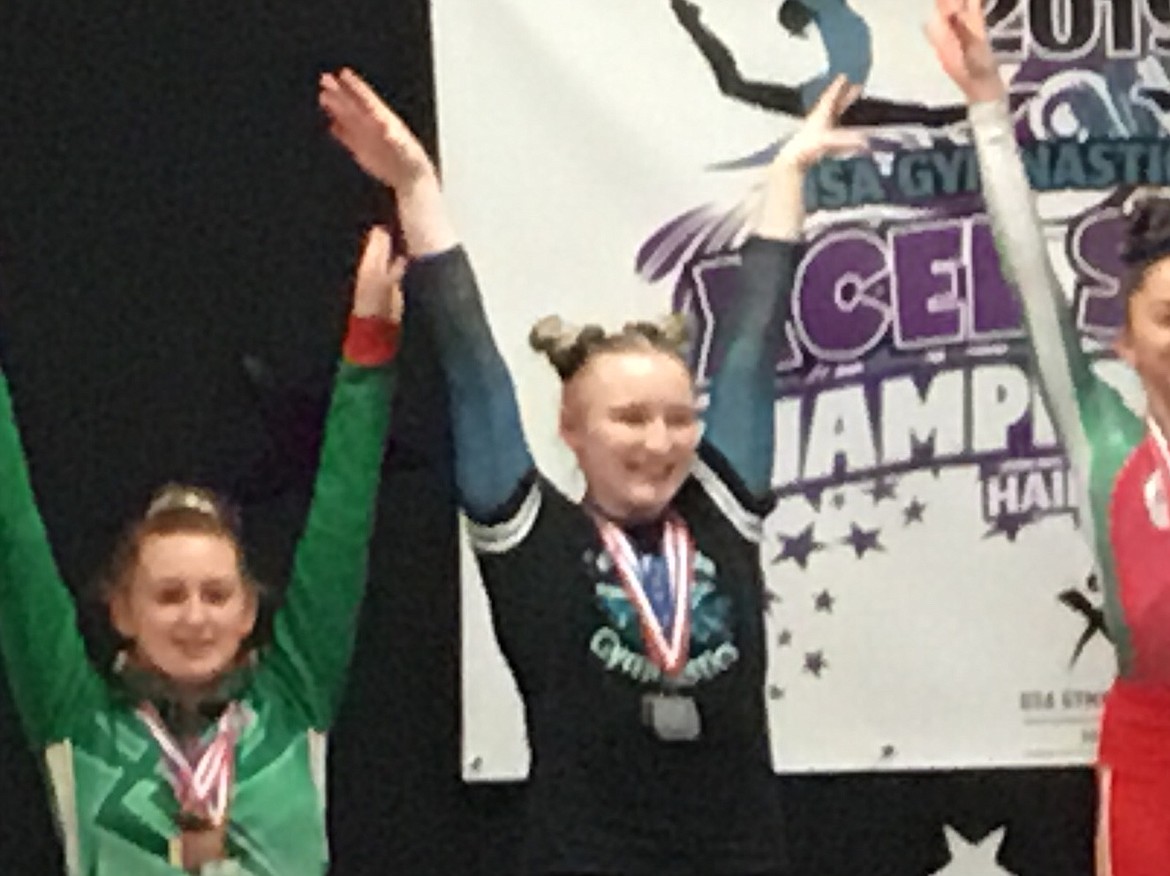 Courtesy photo
Bethany Frey of Technique Gymnastics was Idaho State Xcel Diamond 2nd Place Floor Medalist with a 9.375, 4th Place Vault Medalist, 3rd Place Bars Medalist, 2nd Place Beam Medalist, and All Around 2nd Place Medalist with a score of 36.575 at the recent state meet in Hailey.