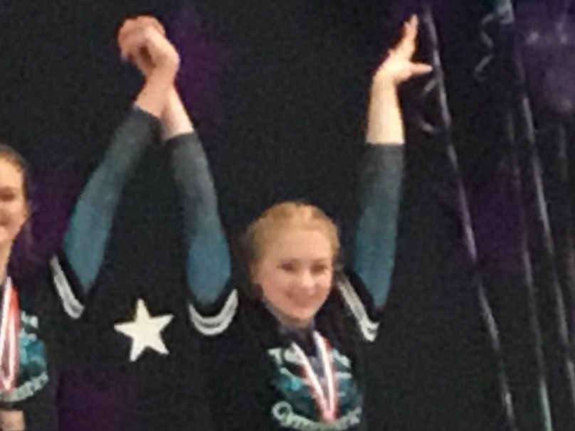Courtesy photo
Natalie Brett of Technique Gymnastics was the Xcel Platinum Idaho State 5th Bars Medalist with a 8.825 at the recent state meet in Hailey.
