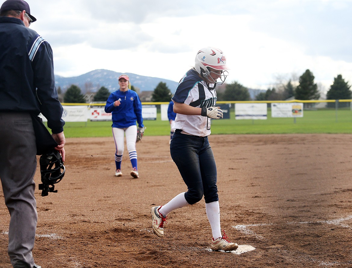 Lake City&#146;s Bailee Taylor scores a run in Friday&#146;s game against Coeur d&#146;Alene. (LOREN BENOIT/Press)