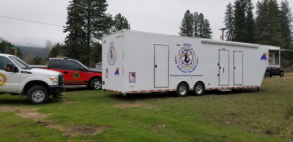 Photo by MANDI BATEMAN
The Emergency Vehicle Driving Simulator will be in Boundary County for about two weeks.