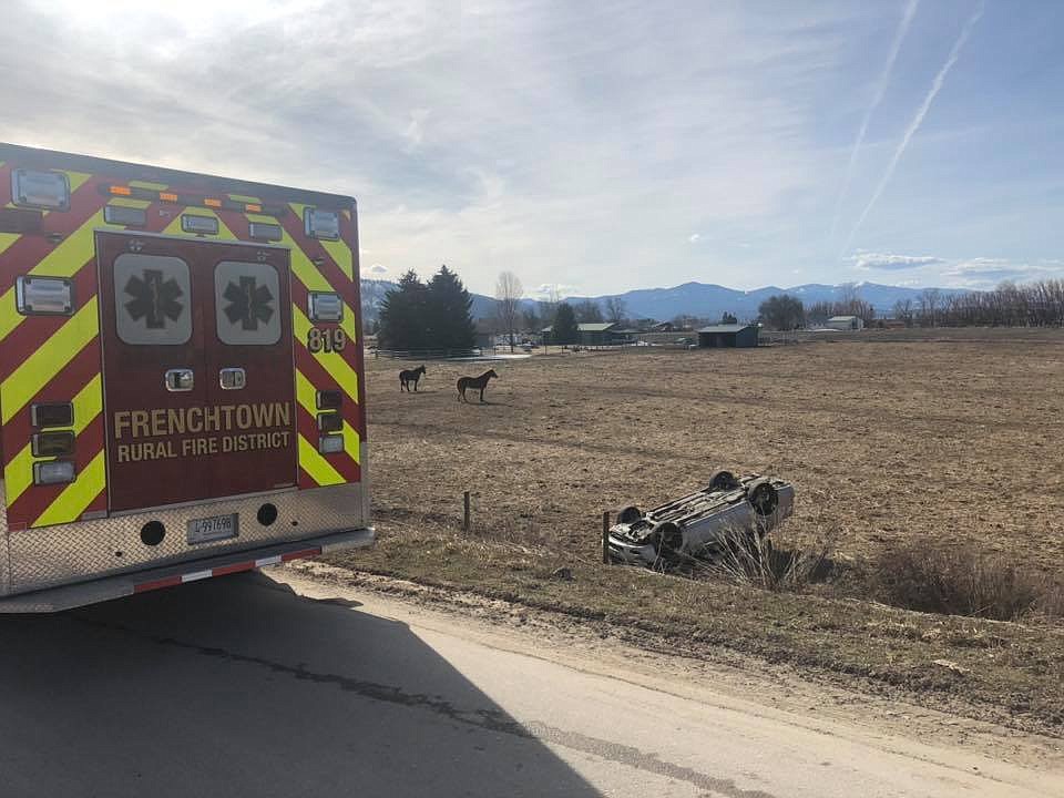 A VEHICLE veered off Mill Creek Road to avoid colliding with another vehicle driving the wrong way into oncoming traffic on Tuesday, April 2. 





(Photo courtesy of Frenchtown Rural Fire District)