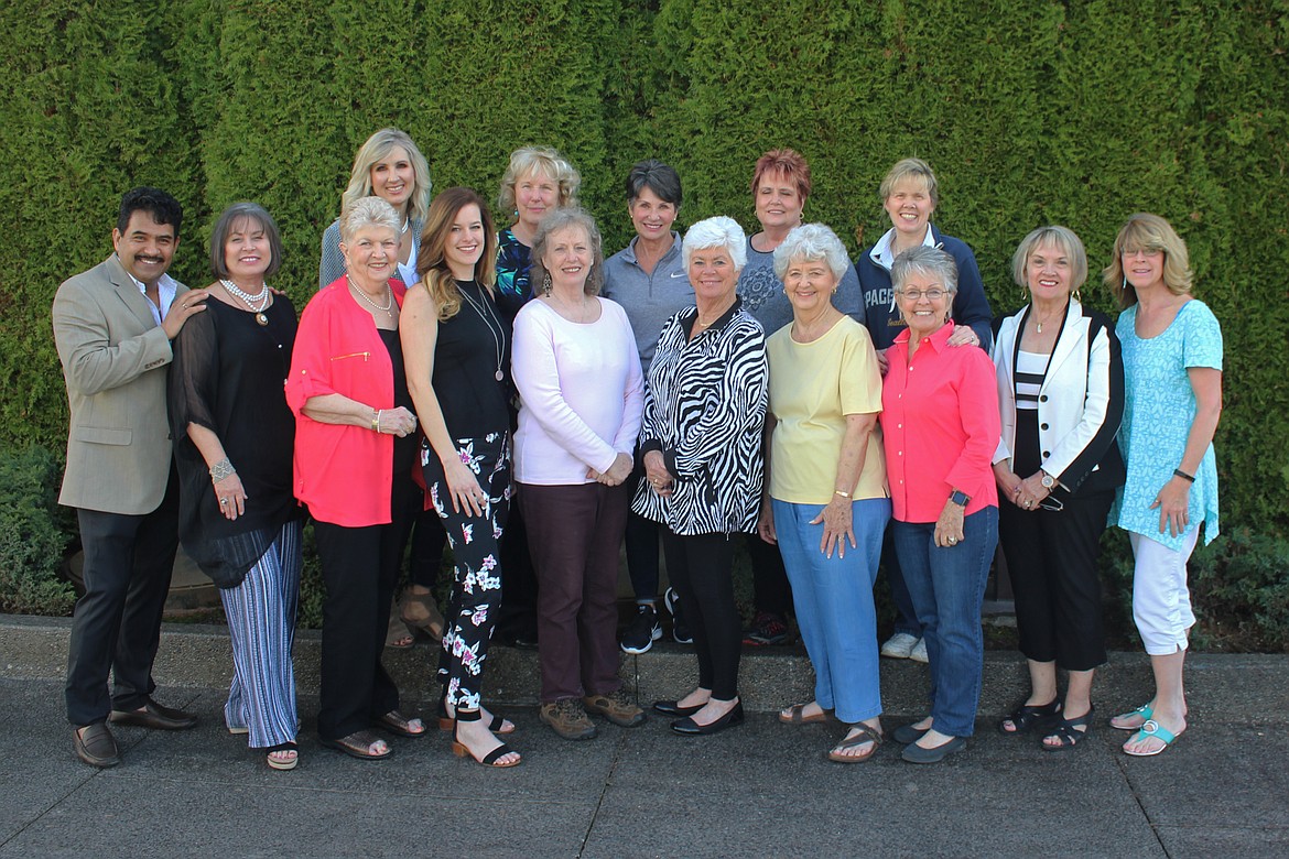 Courtesy photos
3Cs members and volunteers for the Spring Fashion Elegance show gather in preparation for the big event happening Wednesday. Pictured from left in the front row are Alejandro Vargas, Lynn Fox, Sharon Reynolds, Tiffani Bartell, Diane Lipscomb, Barbara Newland, Judy Garland, Linda Pedersen, Bobbi Freeman and Rhonda Newton. In the back are Marie Widmyer, Linda Juergensen, Sherry Beno, Sandie Rolphe and Suzi Wong.