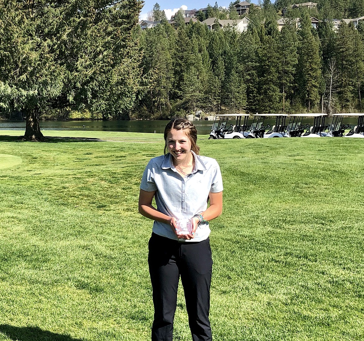 Courtesy photo
Lake City's Kyla Currie finished fifth overall in the Eileen Northcutt Tournament on Friday at Wandermere Golf Course in Spokane.