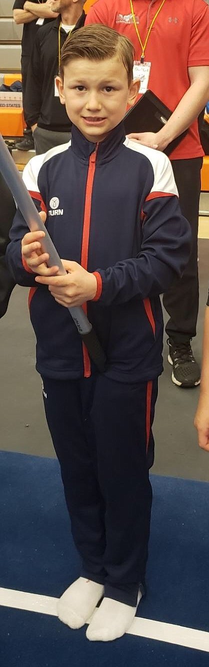 Courtesy photo
Avant Coeur Gymnastics Level 5 Brayson Moore at the regional championships in Everett, Wash.
