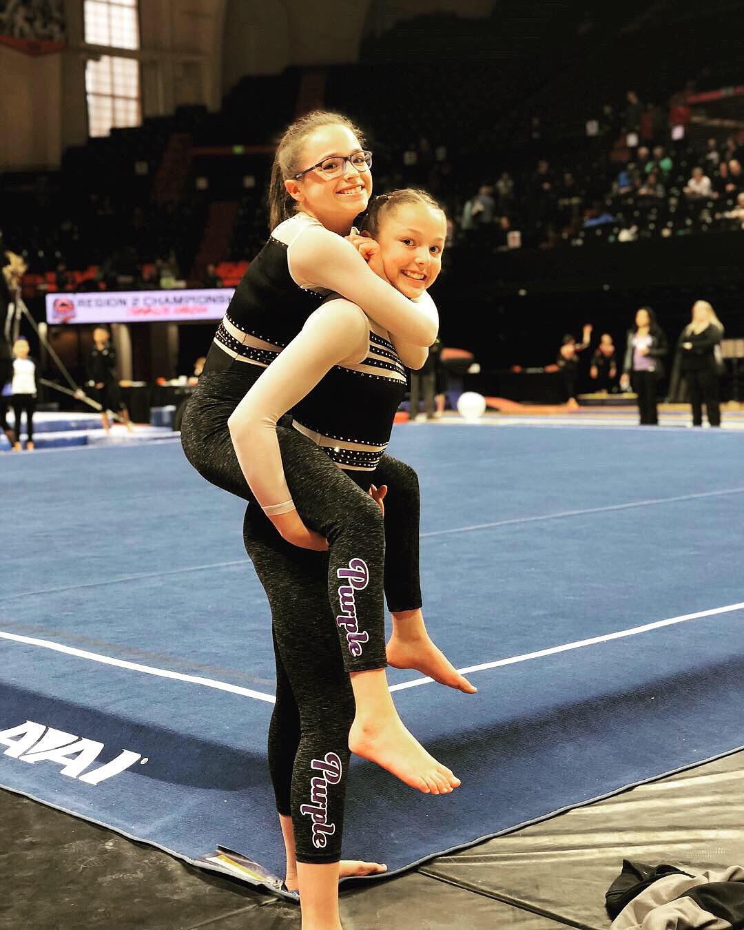 Courtesy photo
Avant Coeur Gymnastics Level 8s at the regional championships in Corvallis, Ore. From left are Danica McCormick and Madalyn McCormick.