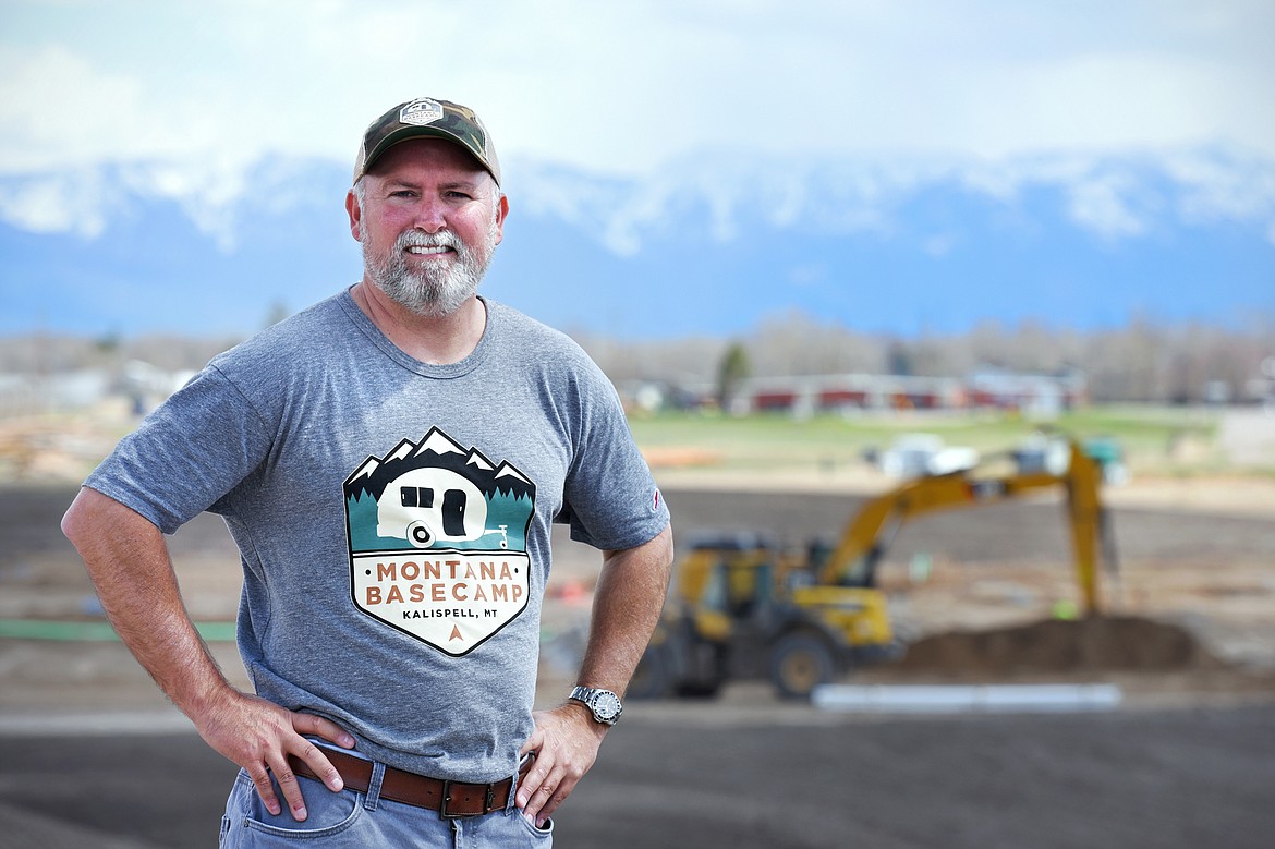 Andy Matthews at Montana Basecamp, which will offer upscale RV camping just south of downtown Kalispell.