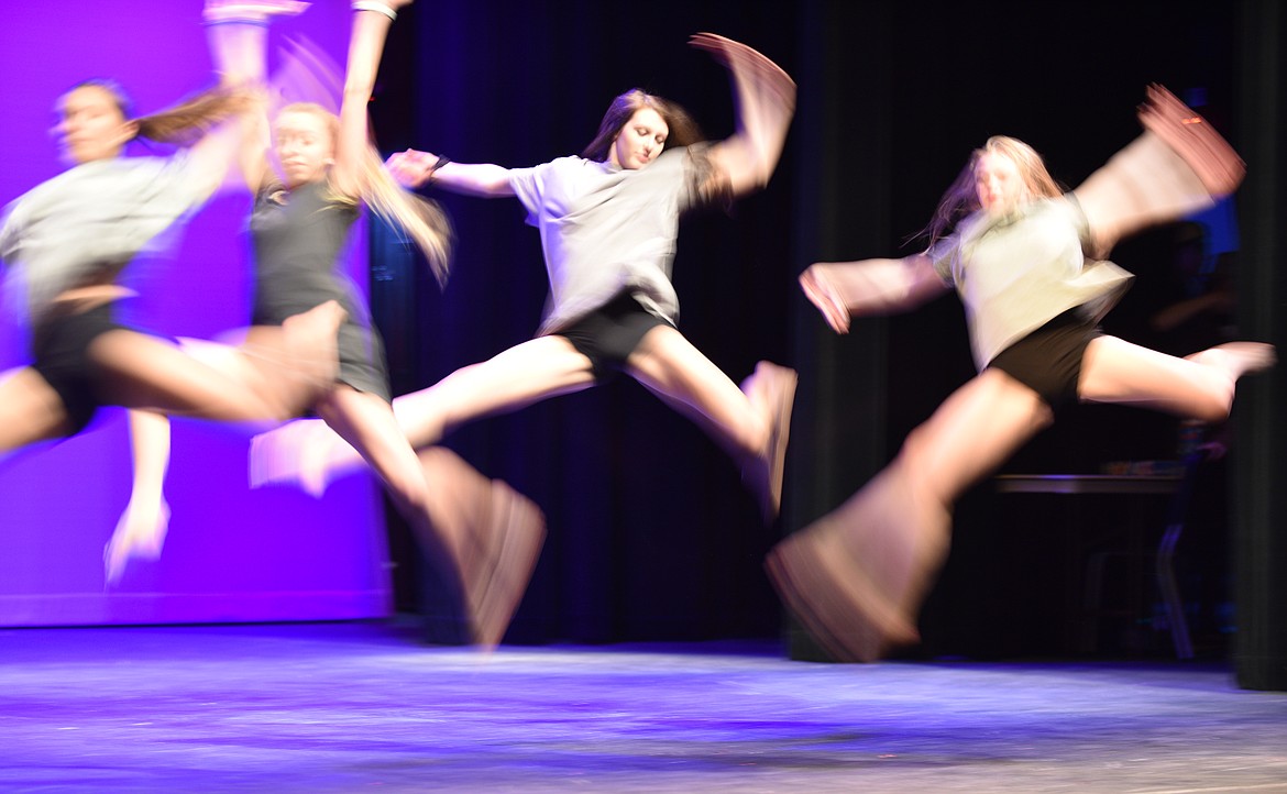 A dance group performs to &#147;Heal&#148; during the Whitefish High School Talent Show last week at the Performing Arts Center. (Heidi Desch/Whitefish Pilot)