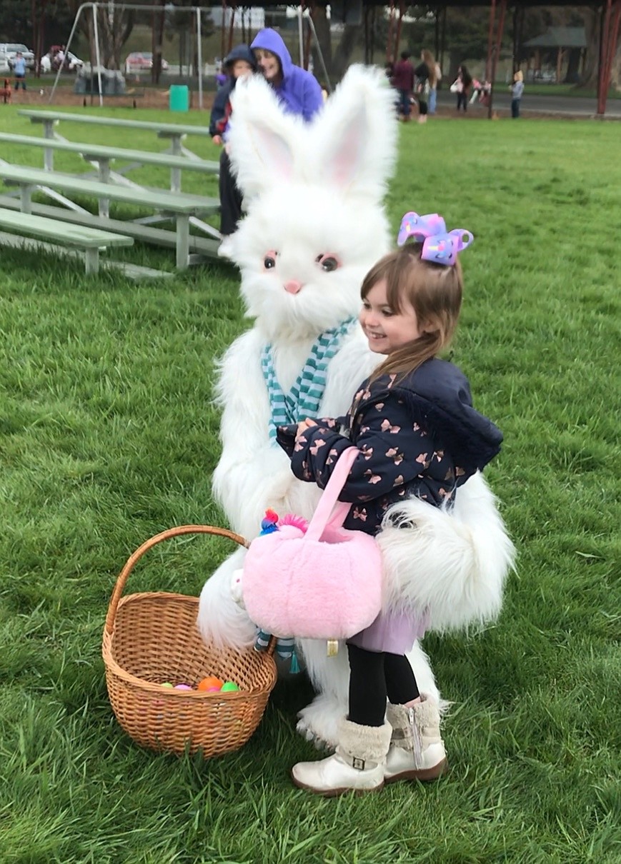 Photo by DENISE CRICHTON
There were many photos taken with the Easter Bunny.