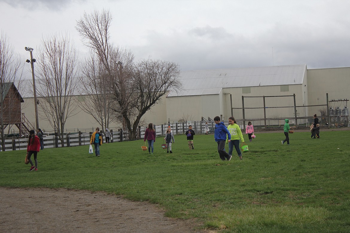 Photo by TANNA YEOUMANS
The Lions Club put on another annual Easter egg hunt at the Boundary County Fairgrounds.