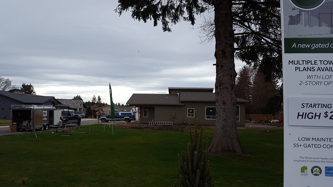 A home under construction in The Reserve at Hayden.