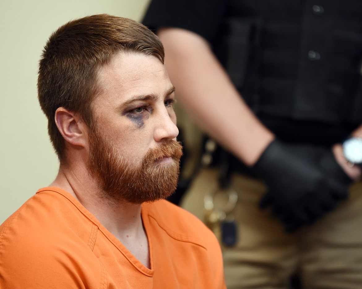 Jared Parsons made his initial court appearance on Monday afternoon, April 29.    (Brenda Ahearn/Daily Inter Lake)