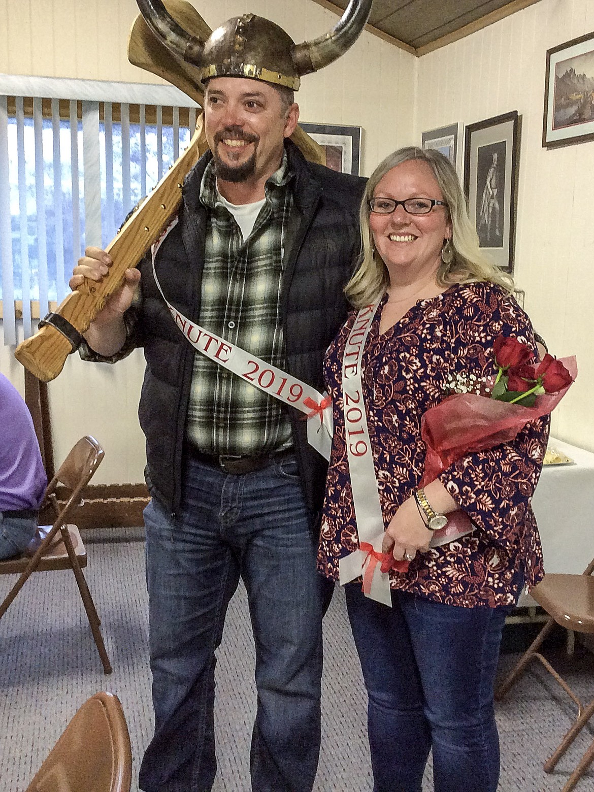 The 2019 NordicFest royalty were crowned April 13. Left to right: Mr. and Mrs. Knute, Wade and Jessica Svensby.