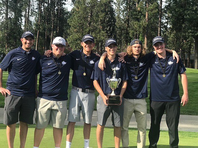 Courtesy photo
The Lake City High boys golf team won the 5A Region 1 tournament on Monday. From left are coach Troy Anderson, Alex Barrett, Ryan Chapman, Cameron Johnson, Greyden Lee and Davon Sandford