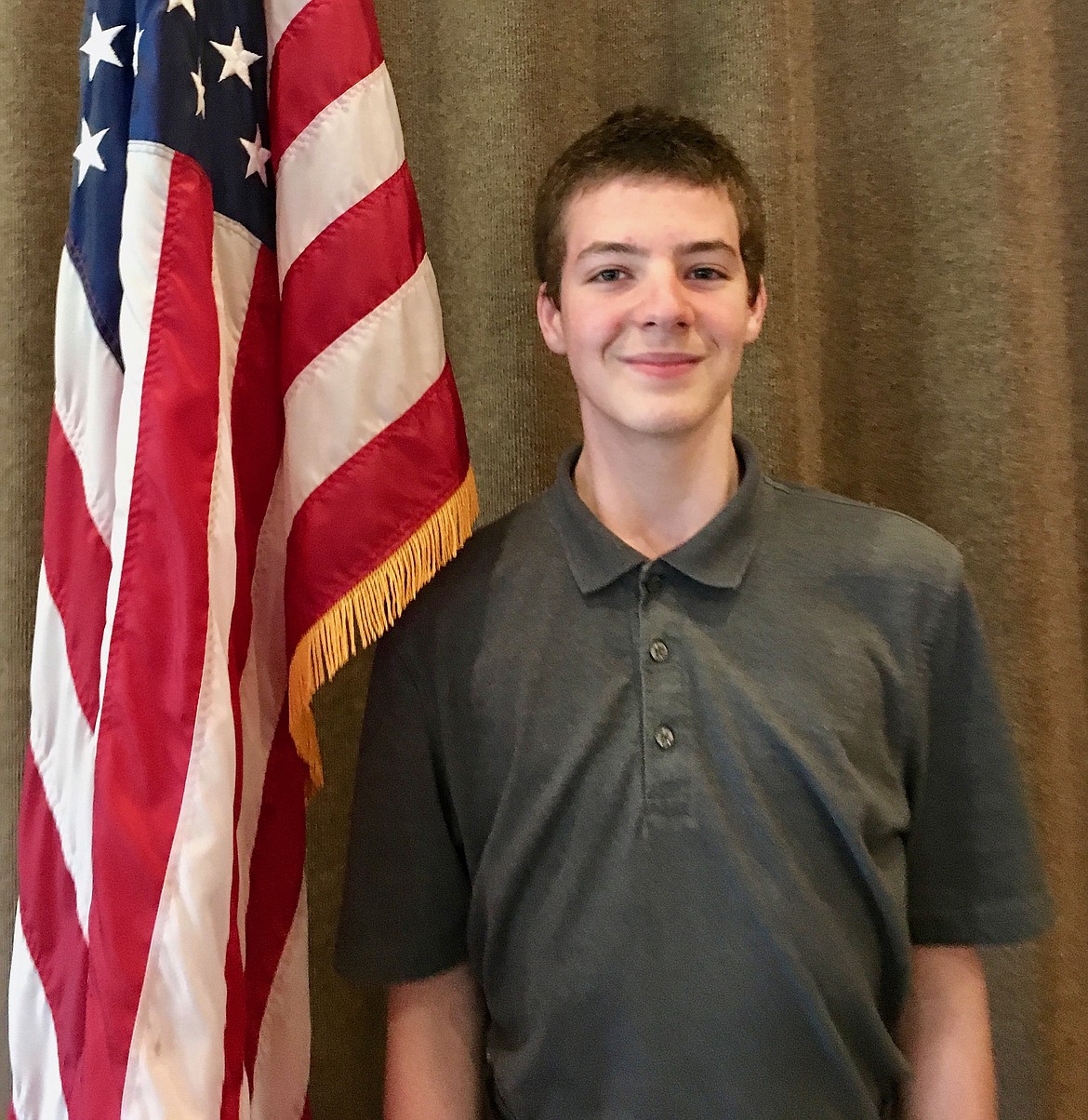 Courtesy photo
Wyatt Jensen, a homeschooled Rathdrum sixth-grader, was selected by the Lt. George Farragut Chapter of Daughters of the American Revolution as the American history chapter winner for his essay on women&#146;s suffrage. He was recognized during the local DAR meeting in April.