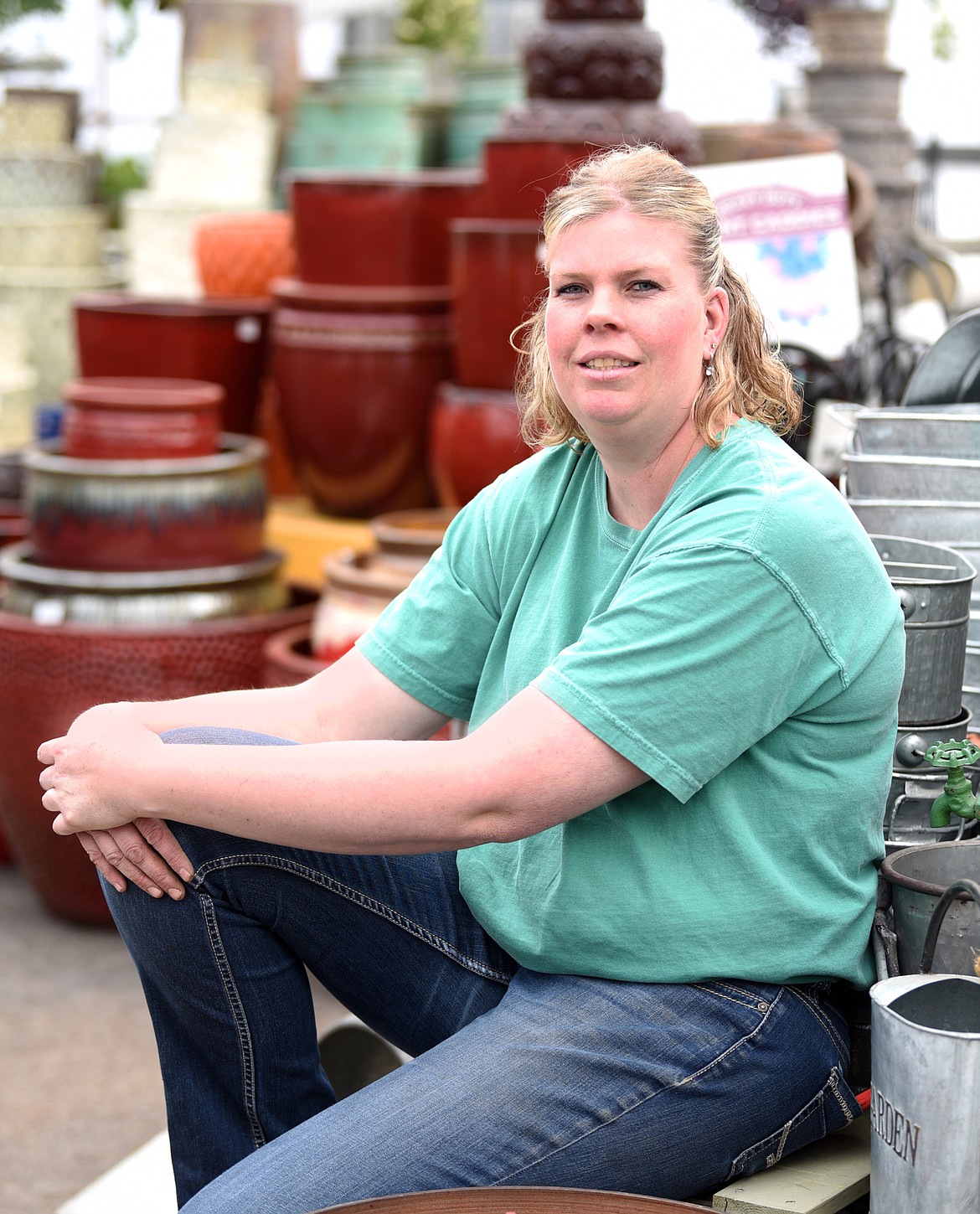 Portrait of Michelle Grigsby at Plant Land on Tuesday, March 26, at Plant Land in Evergreen.