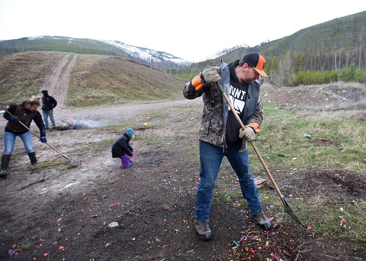 CLARK organized volunteers to clean up an area of the Flathead National Forest popular with recreational shooters.