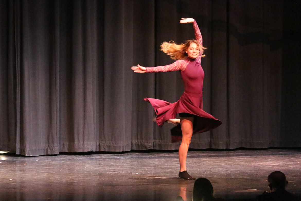 Photo by MANDI BATEMAN
Lillian Goad dancing for her Talent.