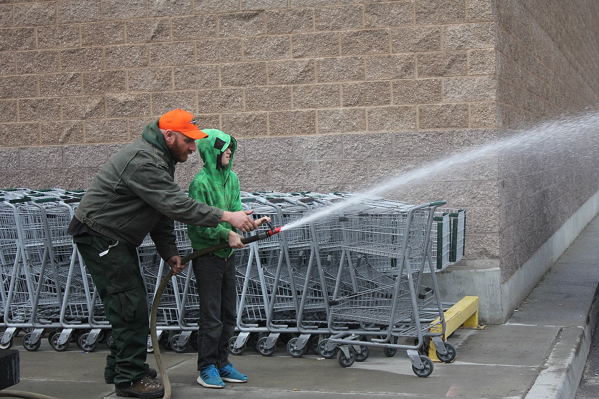 The local fire department showed interested parties how the fire hose worked and the tools that are needed to get the job done.