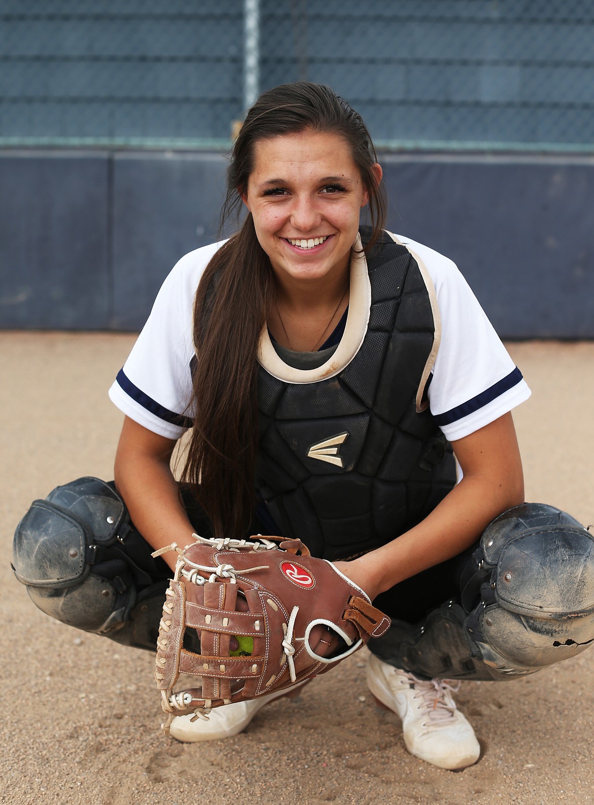 Senior catcher/utility player Jalyssa Beamer. (LOREN BENOIT/Press)