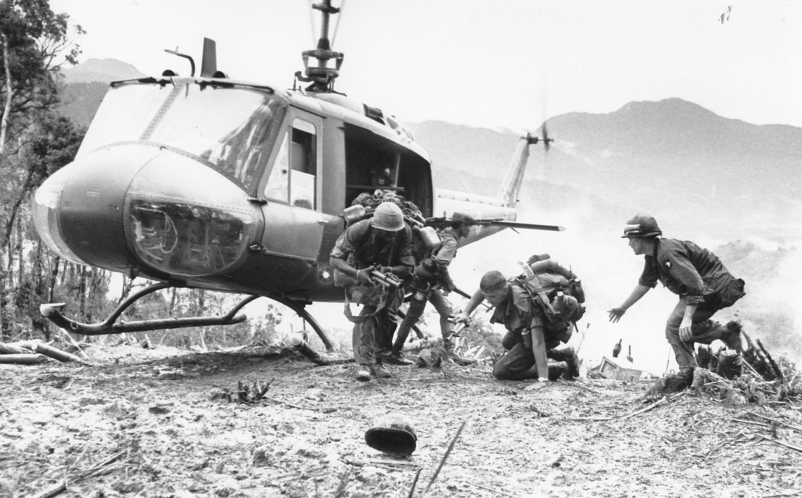 AP PHOTO
Troops being dropped off for attack on Hamburger Hill (1969).