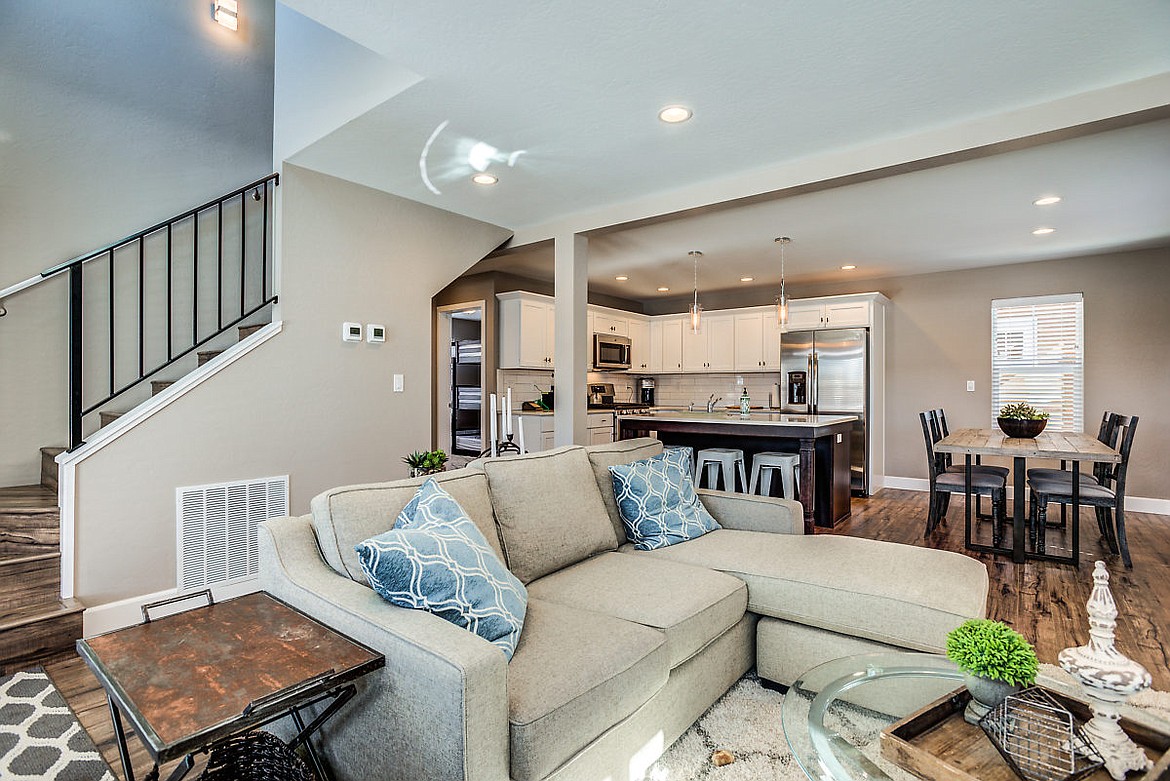 Inside a Parkside Bungalow at the Dover Bay Waterfront Community on Lake Pend Oreille.