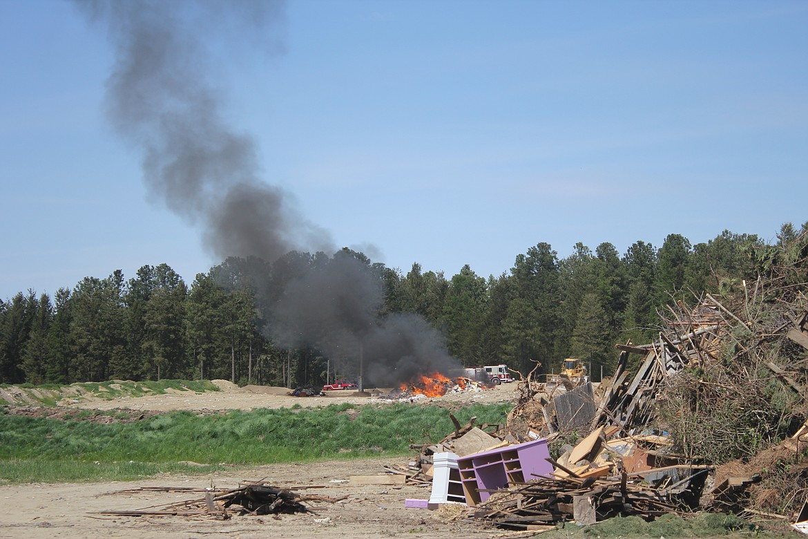 Photo by TANNA YEOUMANS
The landfill fire was the first of two fires that started last Thursday.