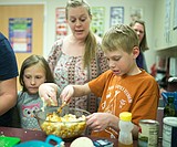 At junior high, taco time espouses healthy eating