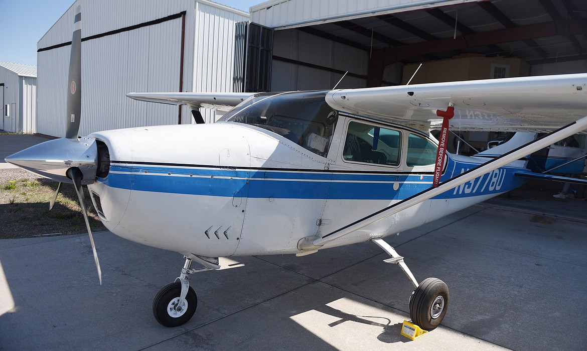 BLUE GOOSE Aviation uses this Cessna 182 for scenic flights and a Cessna 172 for pilot training. The planes are hangared at the Polson Airport.