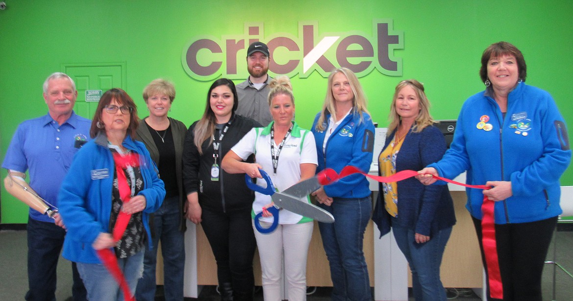 Courtesy photo
The Coeur d&#146;Alene Chamber of Commerce celebrated a ribbon cutting with PQH Wireless Inc., a Cricket Wireless authorized retailer, 131 Best Ave., Coeur d&#146;Alene.