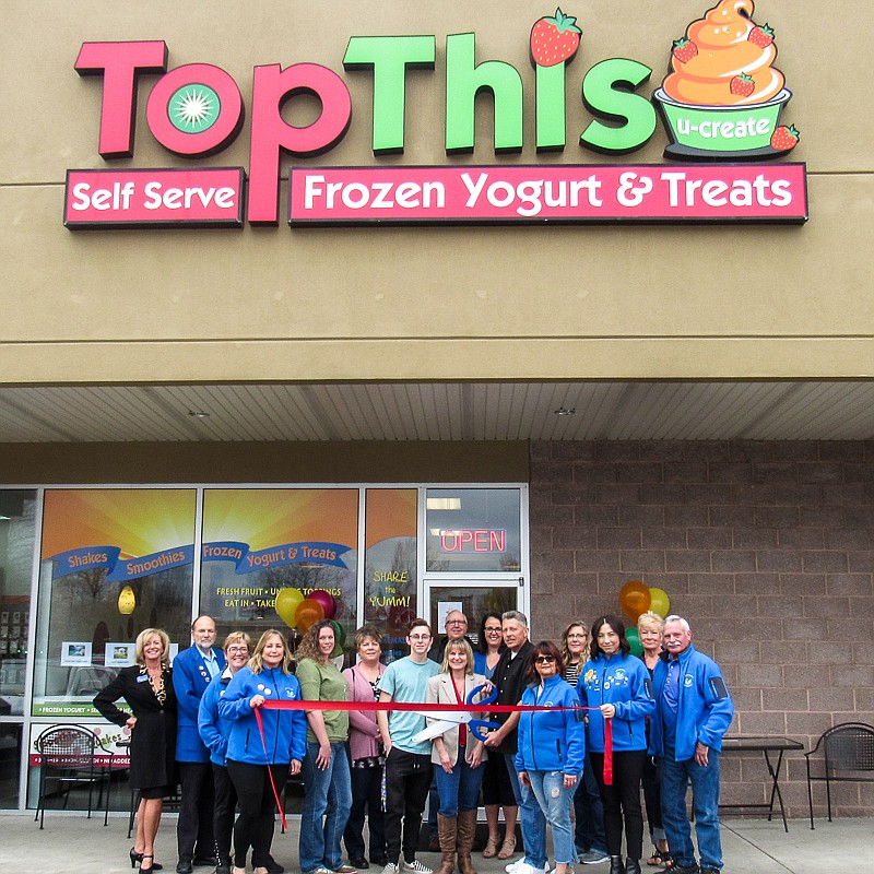 Courtesy photo
The Coeur d&#146;Alene Chamber of Commerce celebrated a ribbon cutting with Top This Self Serve Frozen Yogurt &amp; Treats, 202 W. Ironwood Drive, Ste. G, Coeur d&#146;Alene.