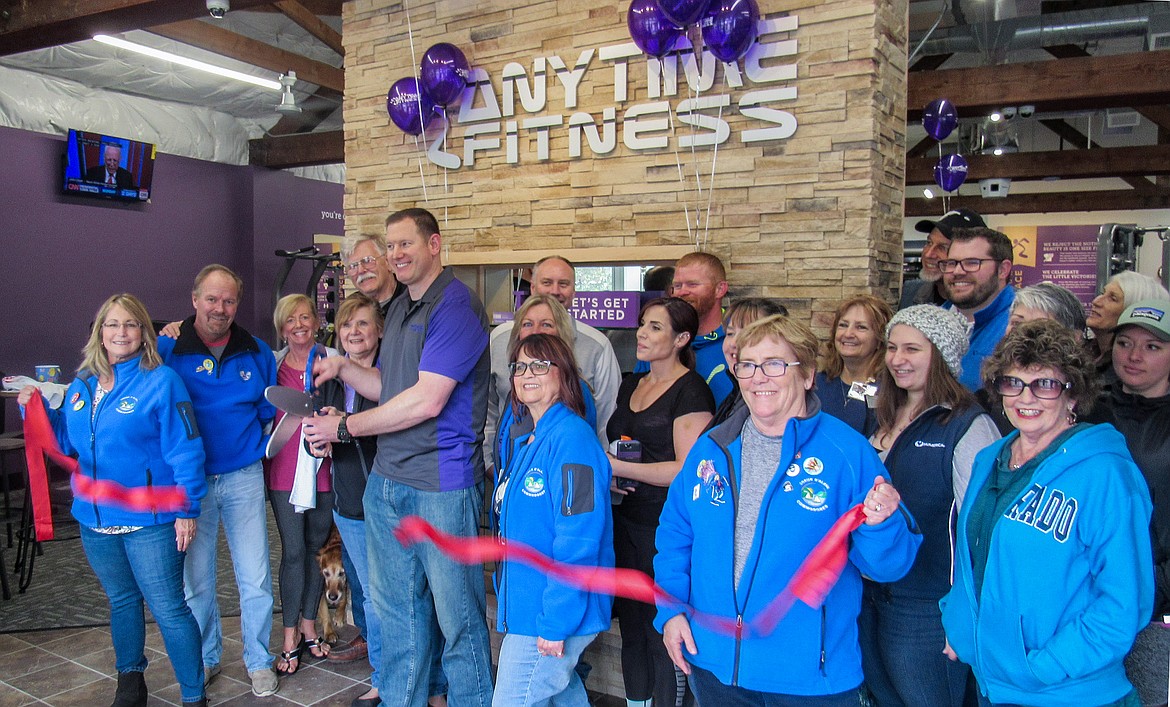 Courtesy photo
The Coeur d&#146;Alene Chamber of Commerce celebrated a ribbon cutting with Anytime Fitness, 1116 E. Sherman Ave., Coeur d&#146;Alene.