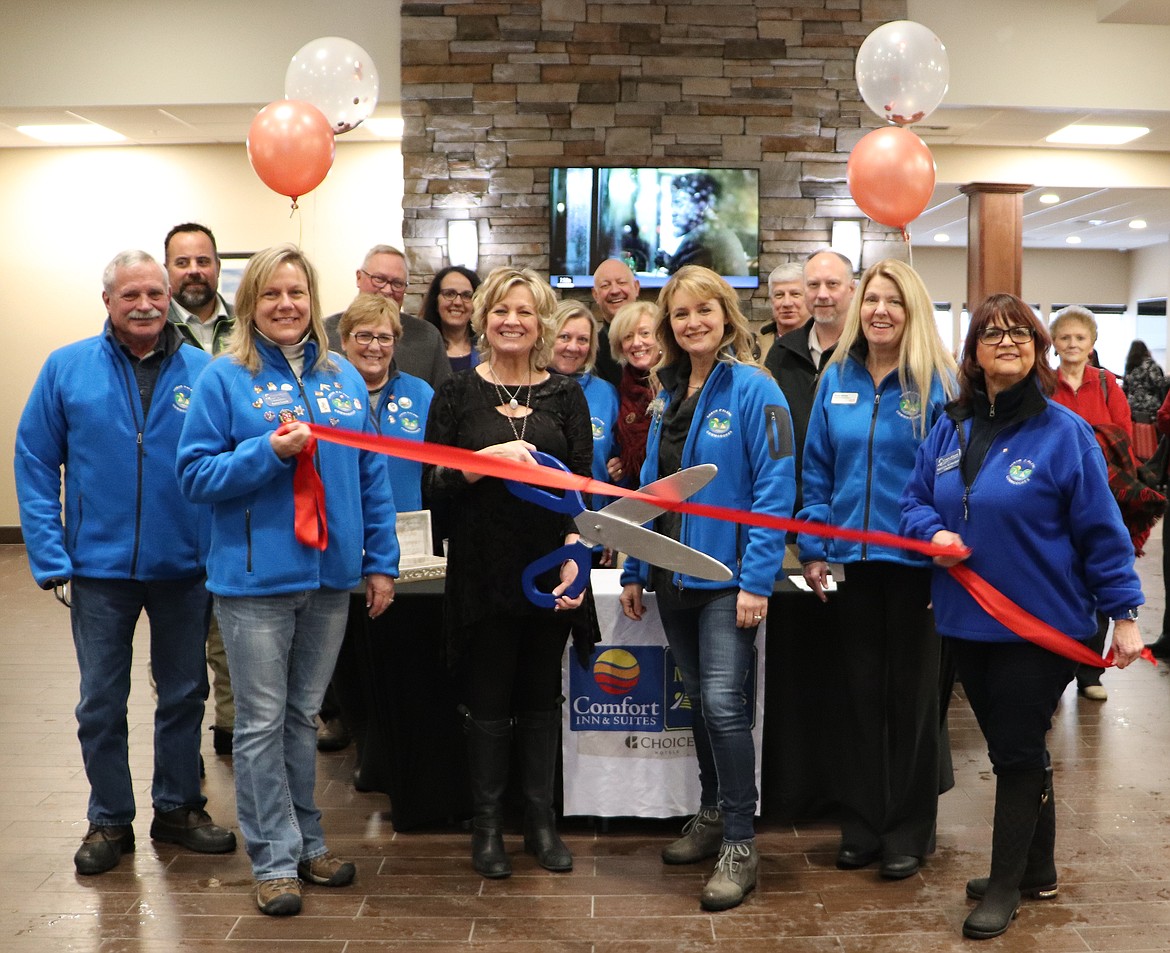 Courtesy photo
The Coeur d&#146;Alene Chamber of Commerce celebrated a ribbon cutting with Comfort Inn &amp; Suites/Mainstay Suites, 702 W. Appleway Ave., Coeur d&#146;Alene.