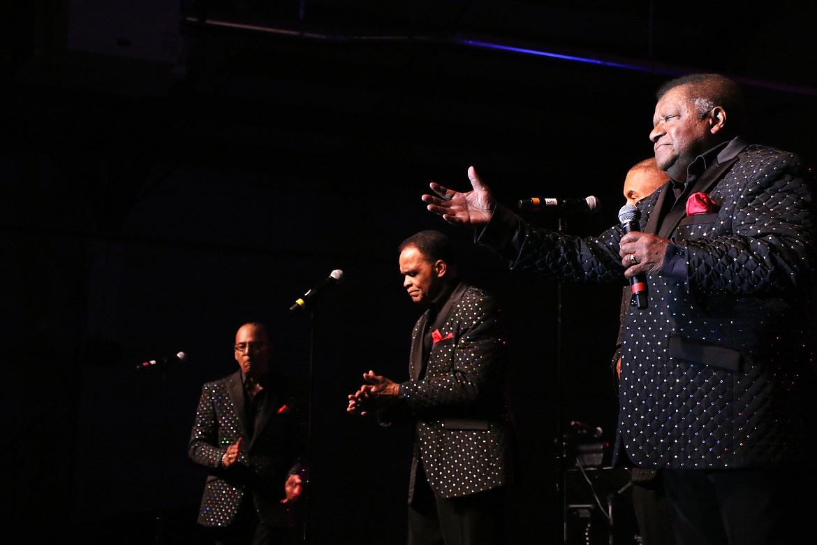 (Photo by CAROLINE LOBSINGER)
Little Anthony and The Imperials perform at Lost in the &#145;50s as hundreds of fans danced to the music.