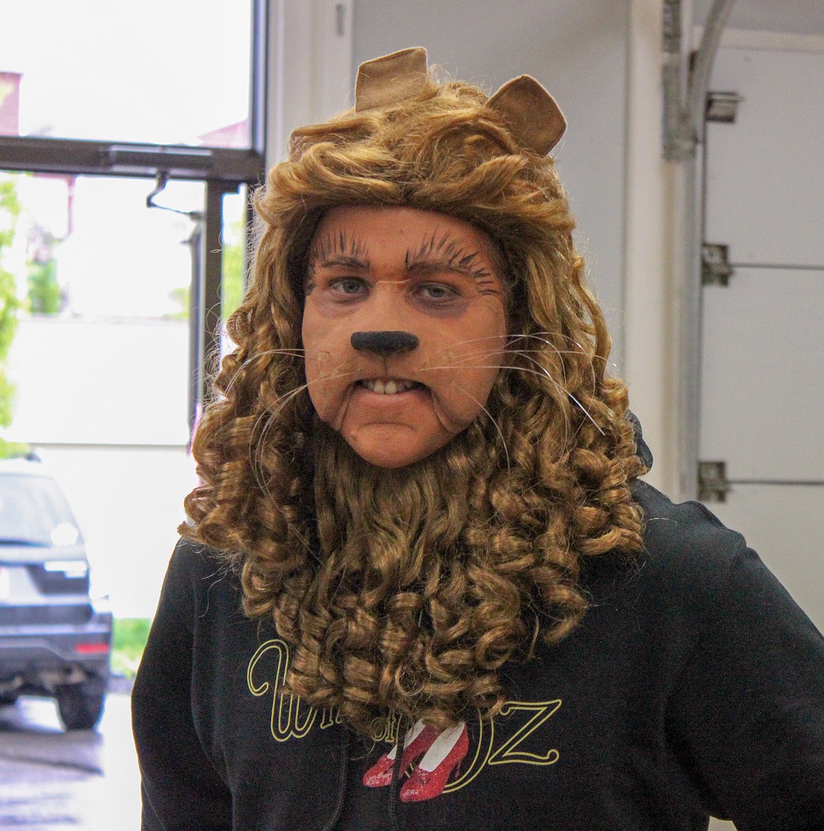 Sean Unruh as the cowardly Lion.