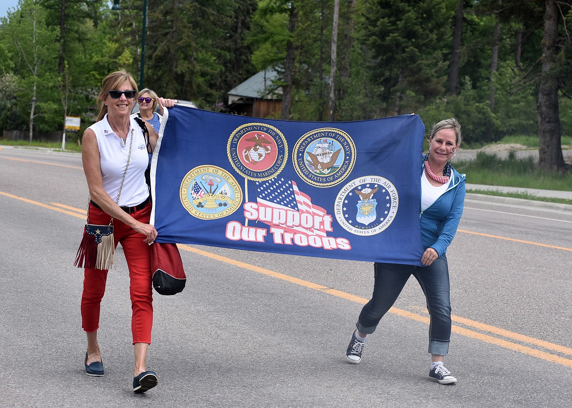 The Memorial Day parade makes its way down Second Street toward the Whitefish Cemetery on Memorial Day. (Heidi Desch/Whitefish Pilot)