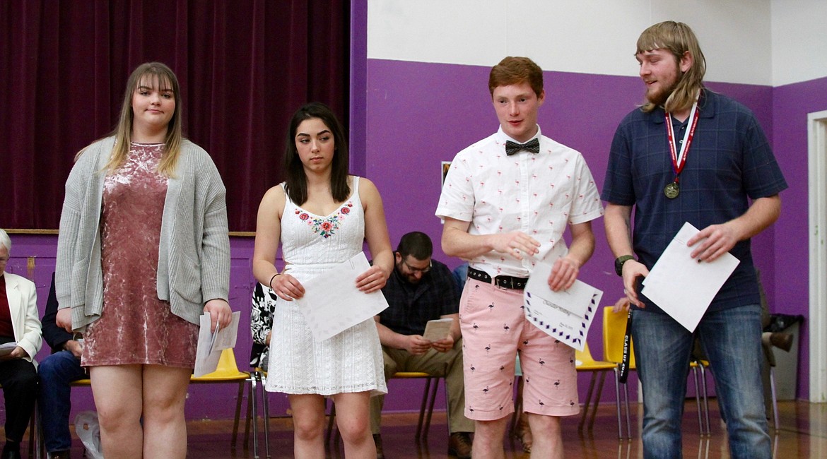 Photo Courtesy of MULLAN JR./SR. HIGH SCHOOL/
2019 Mullan Tiger senior scholarship recipients.