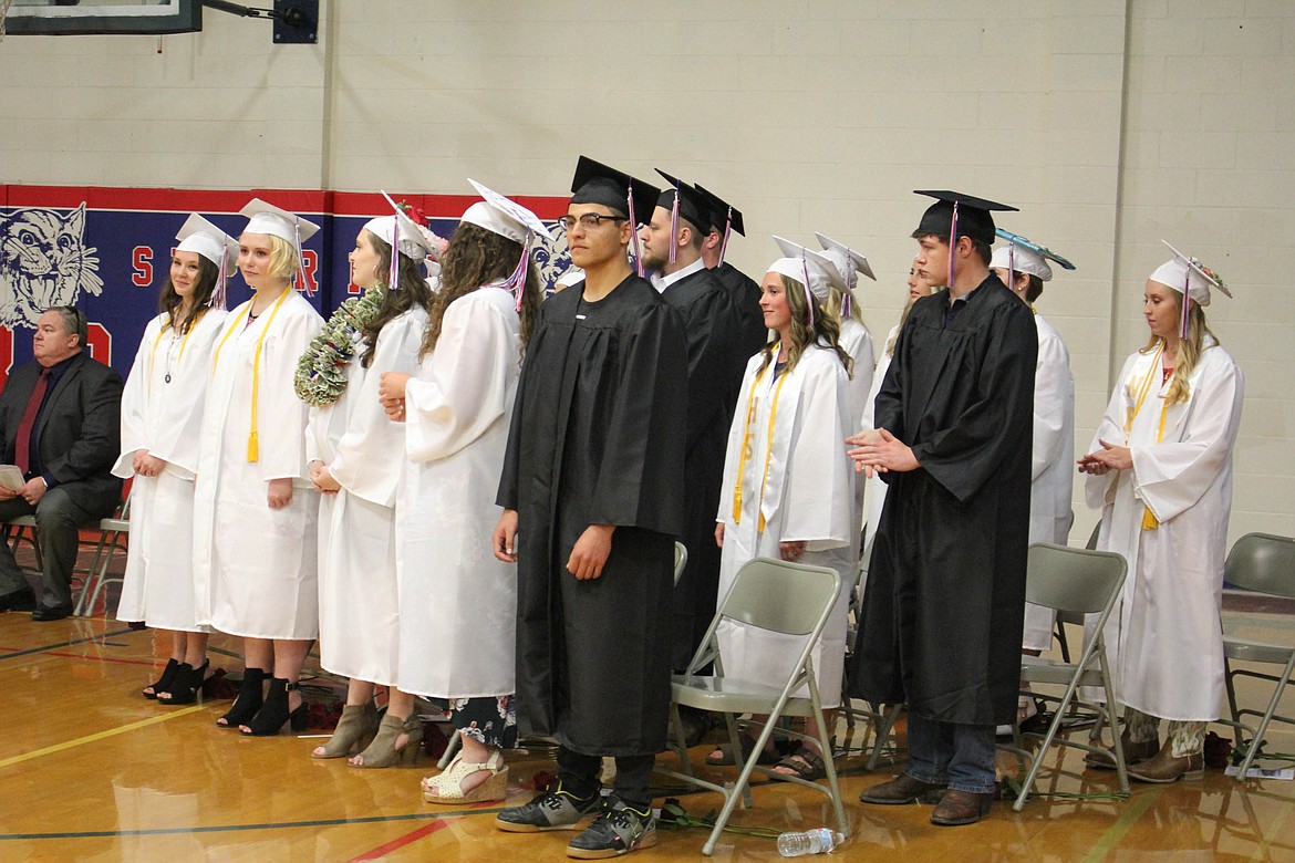 SUPERIOR HIGH School celebrated its 2019 commencement exercise on Sunday afternoon, May 26 in the high school gym. The students who received valedictorian and salutatorian honors is pictured in this photo collage. (Maggie Dresser photos/Mineral Independent)