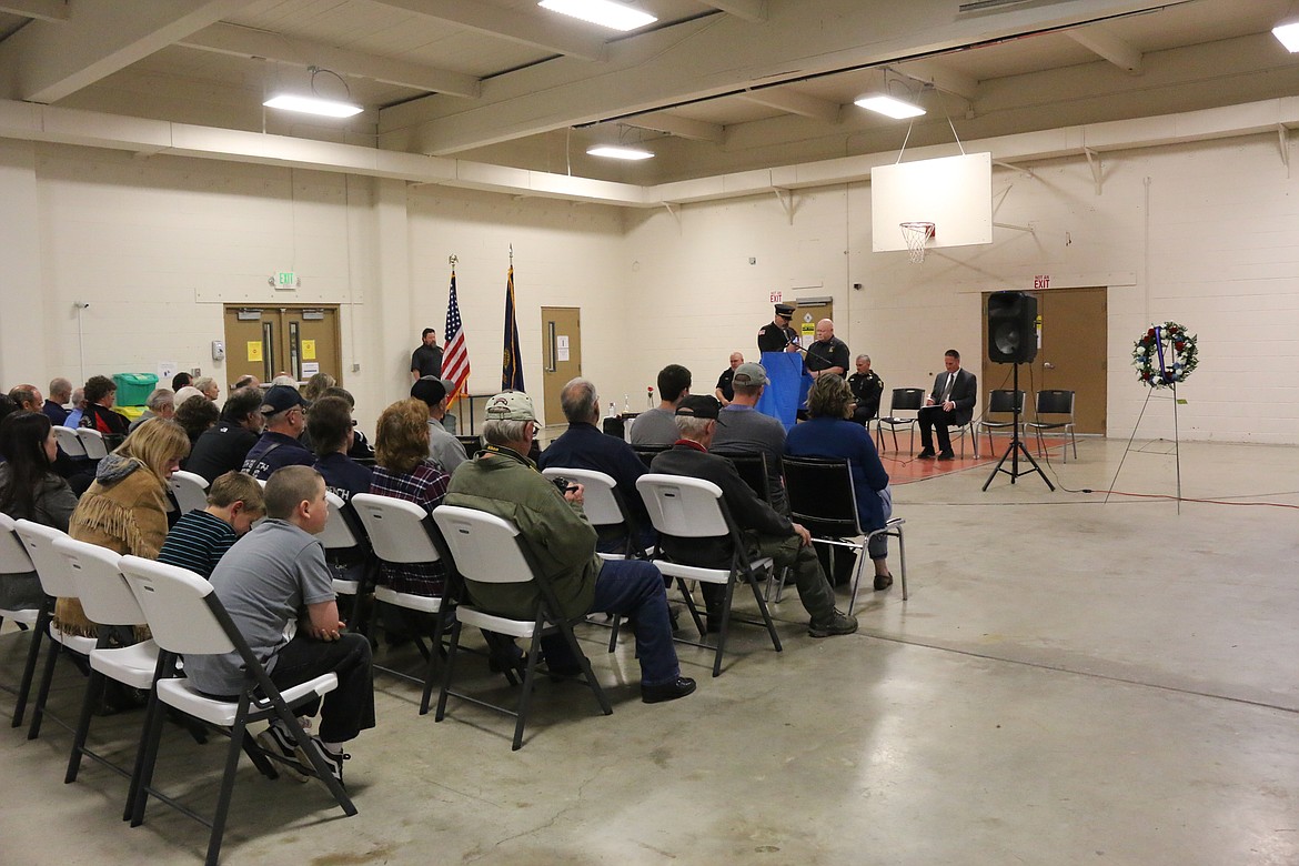 Photo by MANDI BATEMAN
Audience filled the chairs to honor and remember fallen Peace Officers.