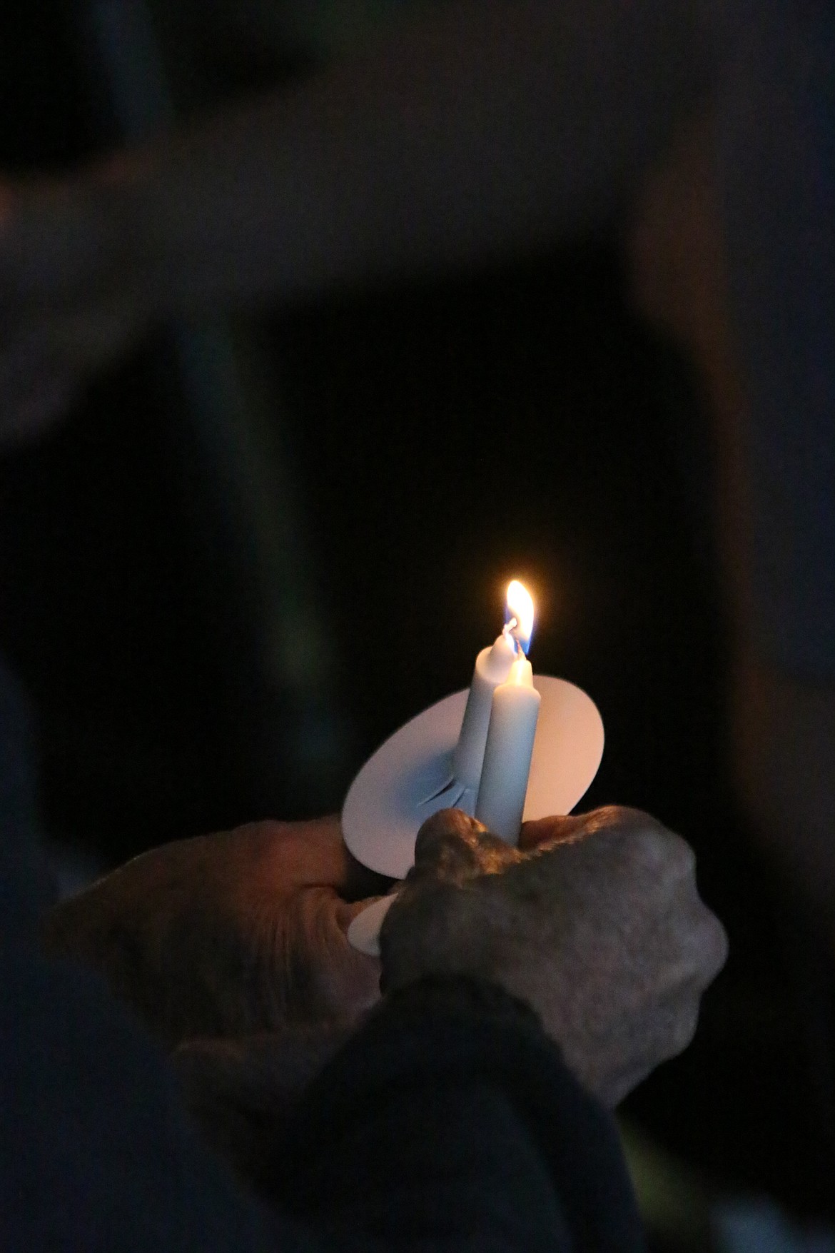 Photo by MANDI BATEMAN
The candlelight vigil occured during the reading of the names.