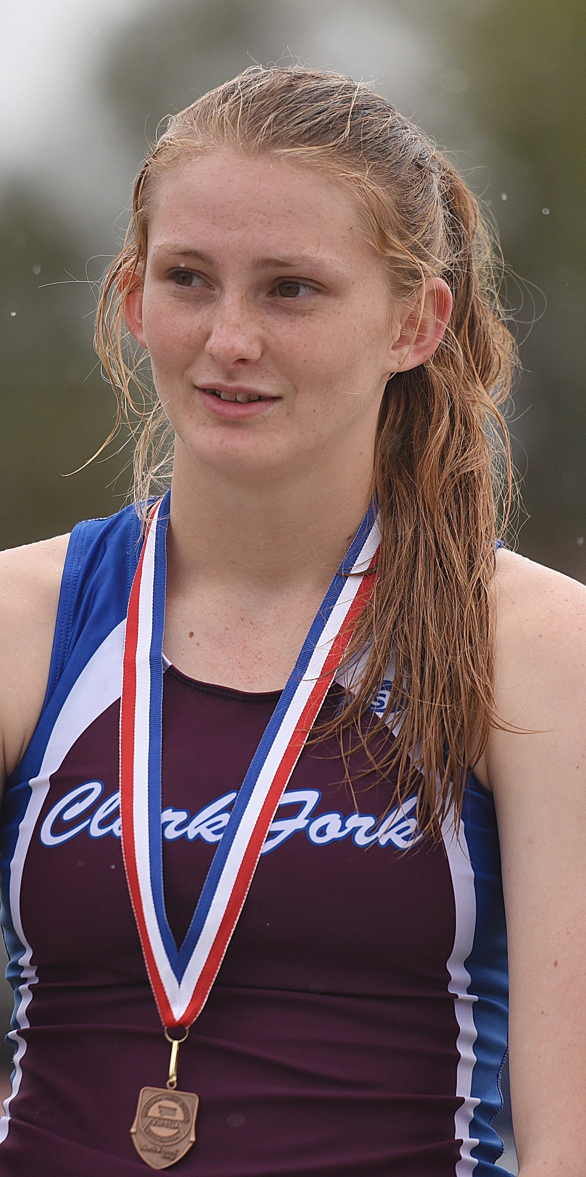 EMMA BAUGHMAN placed fifth in the 300-meter hurdles at Divisionals. (Joe Sova/Mineral Independent)