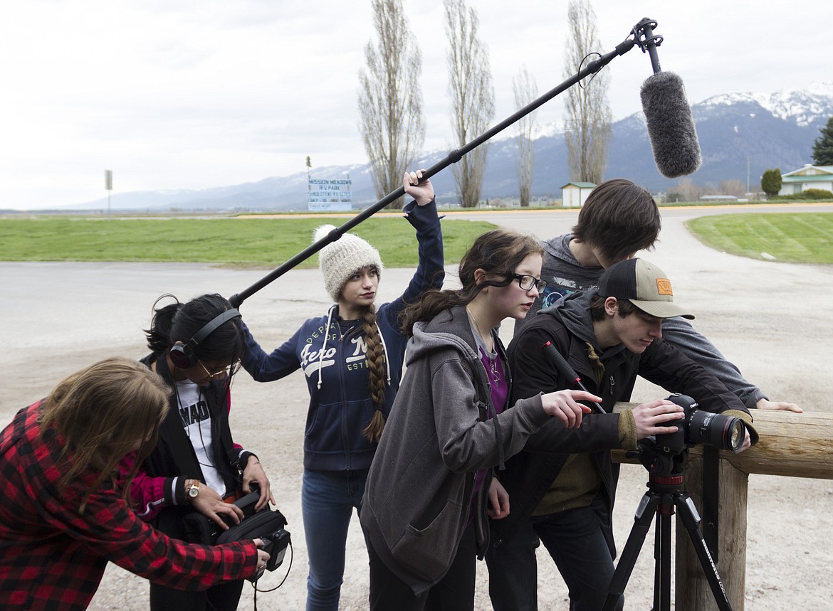 CREW MEMBERS of the filming of &#145;A Day to Remember&#146; do their part behind the cameras. (Photos courtesy of MAPS Media Institute)