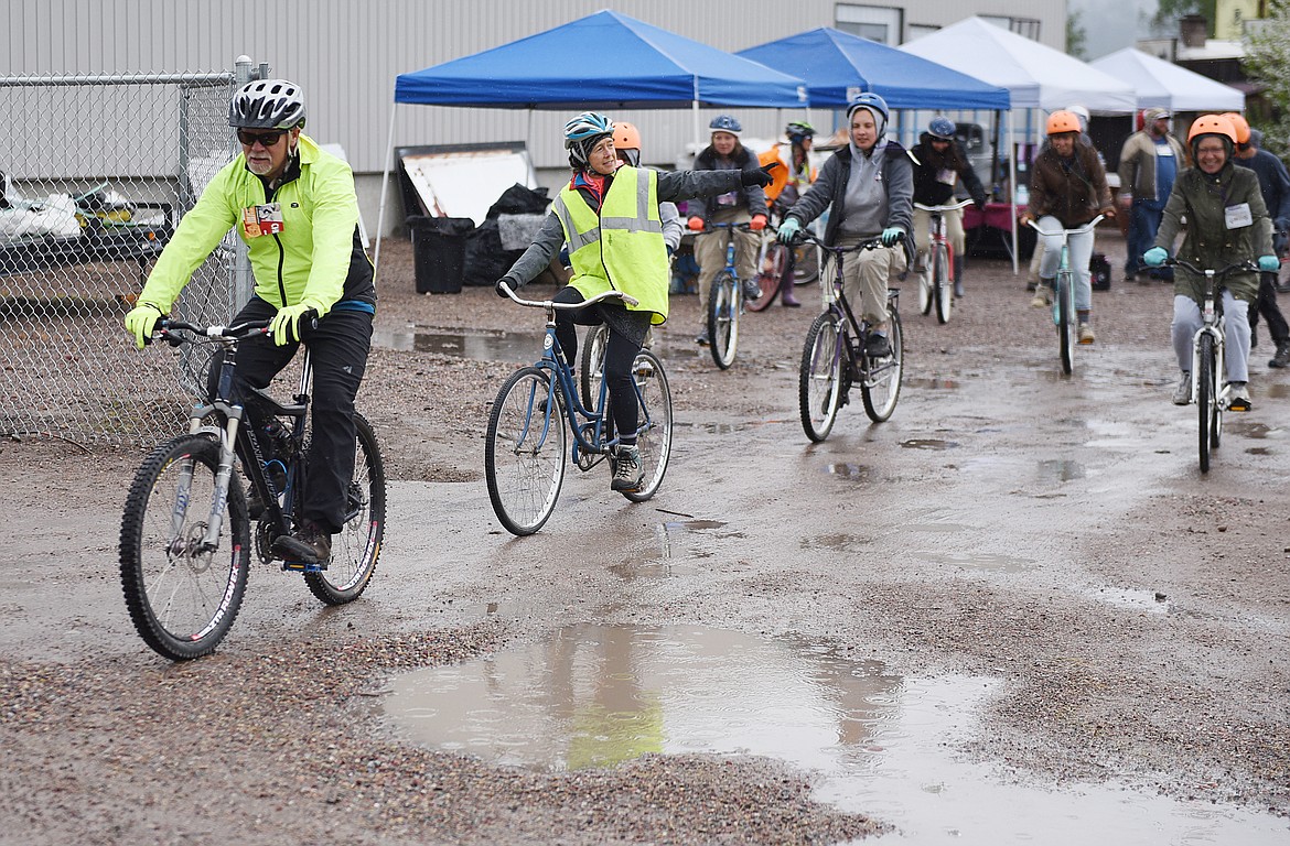 NEARLY 40 riders and a handful of walkers did not let a little rain stop them from enjoying the Mission Mountain Family Pedal to Plate last Saturday in Ronan.