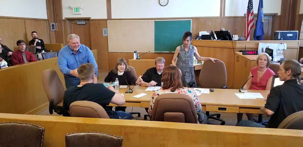 Photo by MANDI BATEMAN
The Boundary County Drug Court is a fairly informal setting with many volunteers.