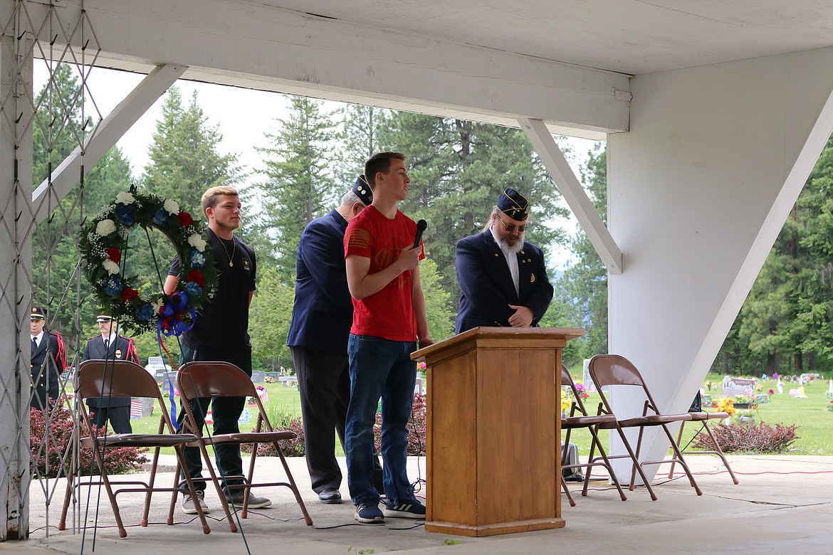 Photo by MANDI BATEMAN
Preston Coon spoke about his reasons for joining the United States Marines.