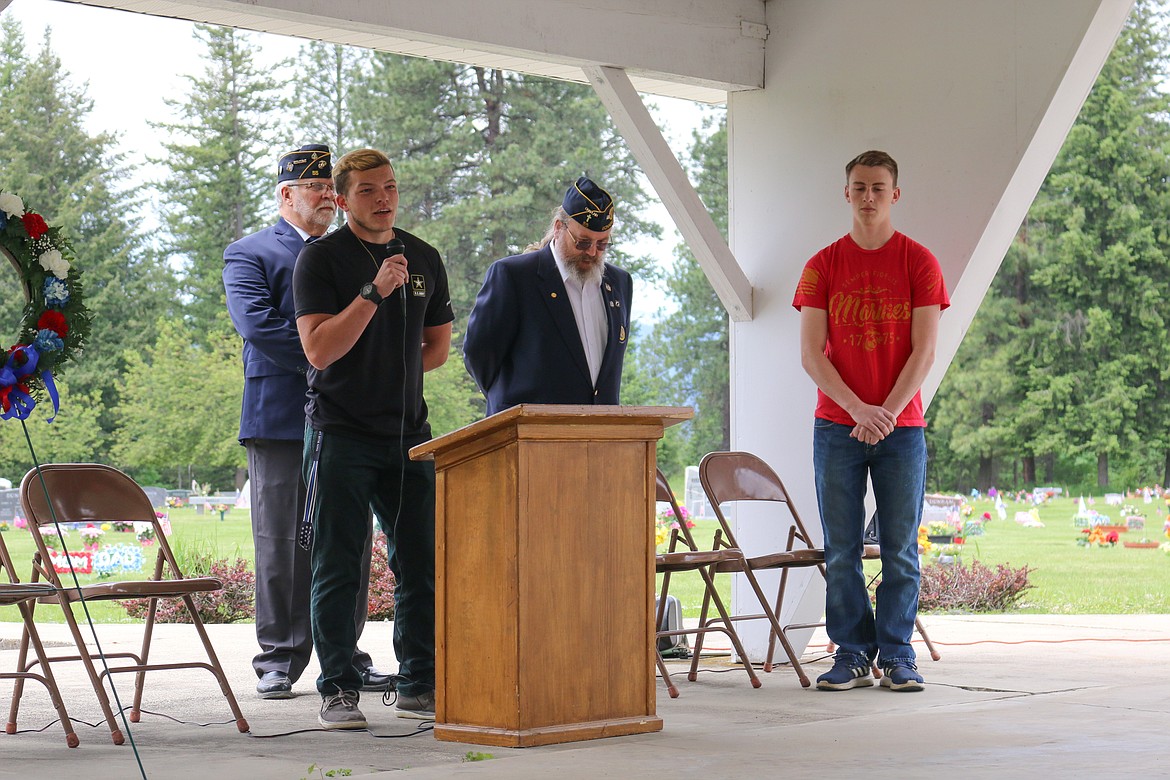 Photo by MANDI BATEMAN
Jesse Bradley spoke about his reasons for joining the United States Army.