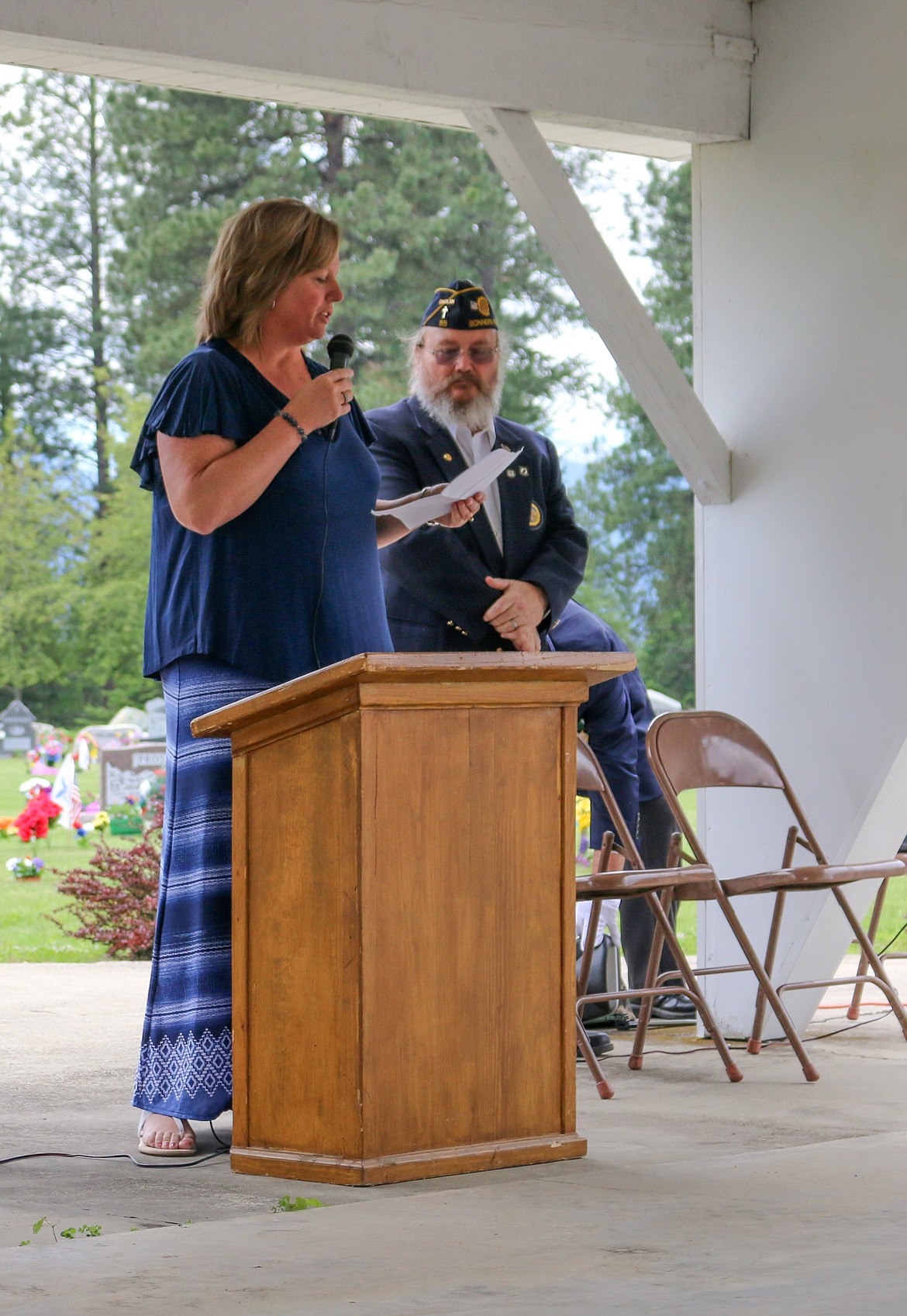 Photo by MANDI BATEMAN
Guest speaker Teresa Rae, Lt. Col, U.S. Army Retired.