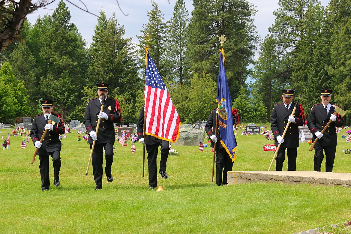 Photo by MANDI BATEMAN
Boundary County Fire Service Honor Guard.